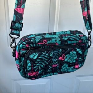 Lug Carousel Convertible Classic Crossbody Shoulder Belt Bag Tropical Flamingo